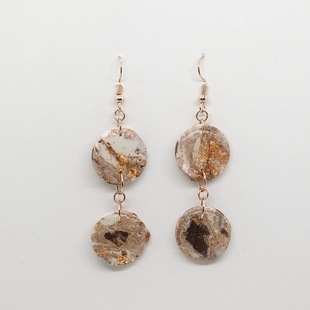 Rose Gold Circle Earrings